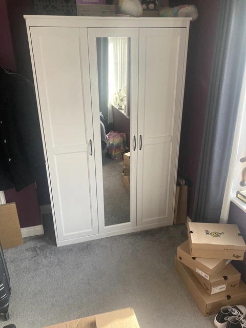 IKEA SONGESAND WARDROBE white 120x60x191 cm 110.00 PicClick UK