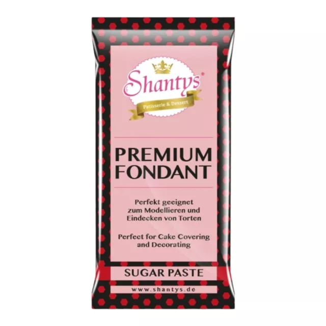 Shantys Premium Fondant / Rollfondant - ROT - 1 Kg (7,99 EUR/kg)