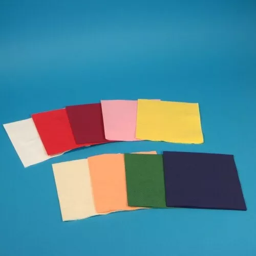 1000 Tissue Servietten Zellstoff Premium Napkins 40x40cm 1/4 3lg versch. Farben