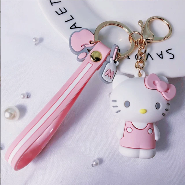 Cute Hello Kitty Keychain fob Key Chain Pendant Keyring Lovely Gift new