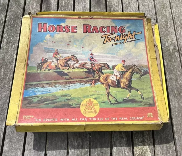 Vintage Horse Racing Tonight game with horses, jumps and rules. Pepys