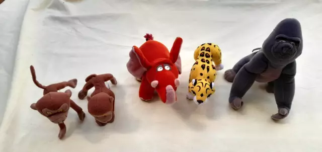 5 PETITES PELUCHE SERIE TARZAN DISNEY McDONALD'S HAPPY MEAL 2000