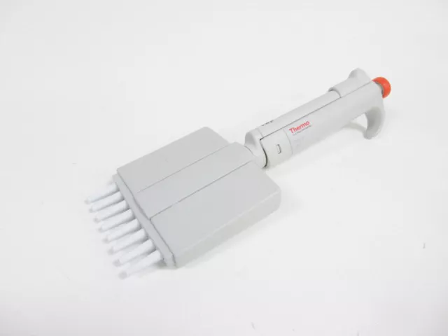 Thermo Scientific 4510 Finnpipette 5 - 50 Ul 8 Channel Mechanical Orange