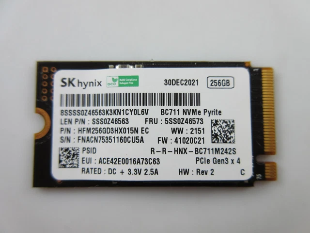 Disque dur SK hynix Nvme 256Go - Accessoires informatique