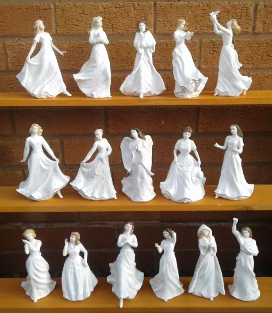 Royal Doulton - Sentiments Series - Selection Of Bone China Figurines.