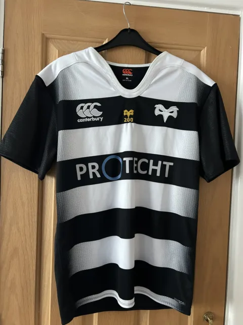 OSPREYS CANTERBURY PLAYERS rugby training shirt (possibly Dan Bigger) £ ...