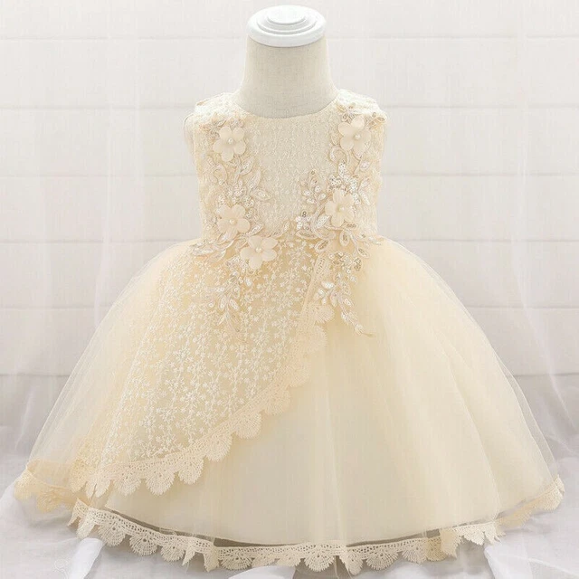 Abito da principessa bambina tutù pizzo floreale bambino bambino abito da festa concorso