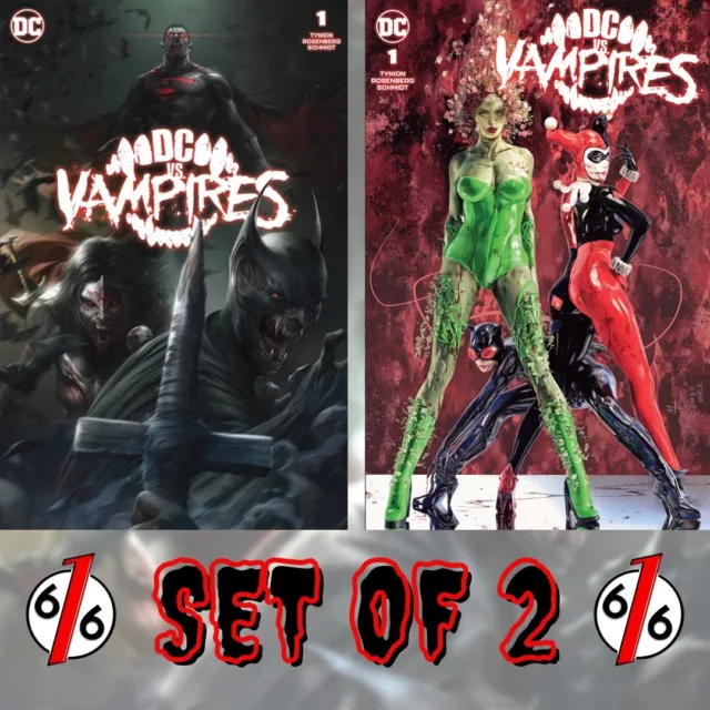 🚨🔥🦇 DC VS VAMPIRES #1 MATTINA & TURINI 616 Trade Dress Variant Set LTD 3000