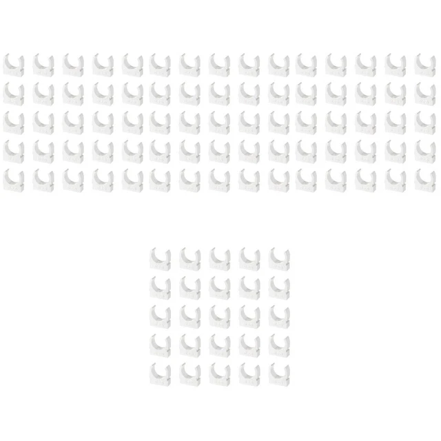 200 pz organizzatore tubi in plastica supporto in plastica fascetta per tubi