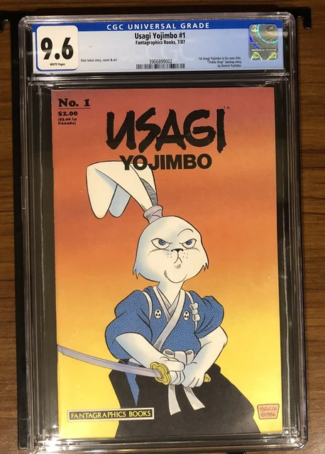 Usagi Yojimbo 1 CGC 9.6 - Stan Sakai - 1st Title - 1st Print - 1987 White Pages!
