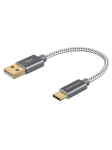 CableCreation Short Micro USB to USB C Cable 0.65 FT USB C to Micro USB OTG  480Mbps Type C to Micro USB Cable, USB C to USB Micro Compatible with