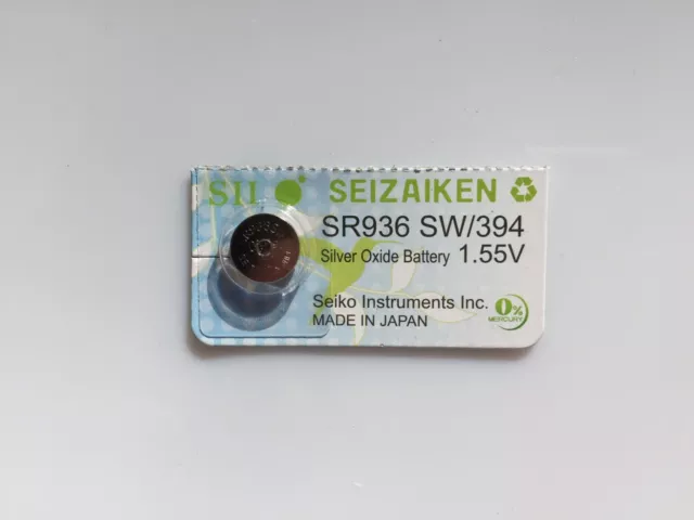 1x Seizaiken SR936SW 394 Silver Oxide Watch Battery made in Japan By Seiko