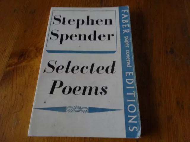 Stephen Spender Selected Poems, Paperback 1965