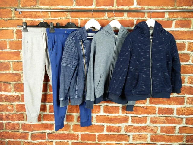 Boys Bundle Age 6-8 Years Next H&M F&F Etc Joggers Hoodie Jacket Navy Blue 128Cm
