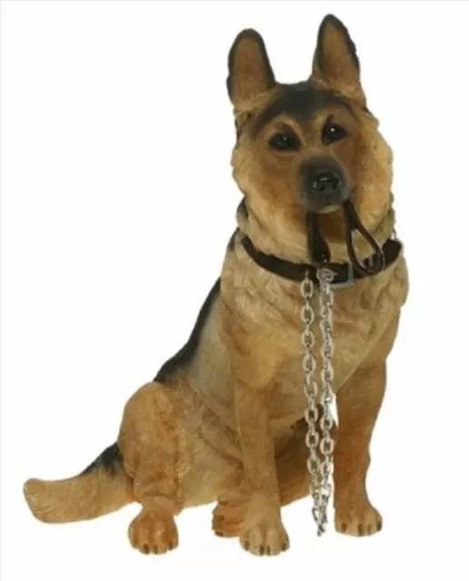 Sitting German Shepherd Ornament Alsatian Dog Figure 'Walkies Brand New in Box