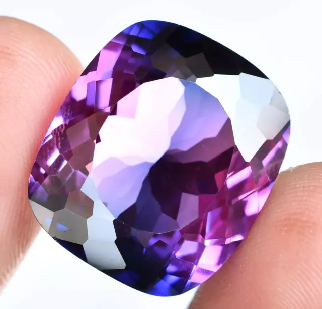 Natural Purple Blue Montana Sapphire 39.25 Ct Flawless Certified Loose Gemstone 2