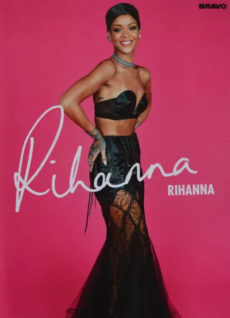 RIHANNA - Autogrammkarte 14x10cm - Autograph Card Clippings BRAVO Autogramm Foto