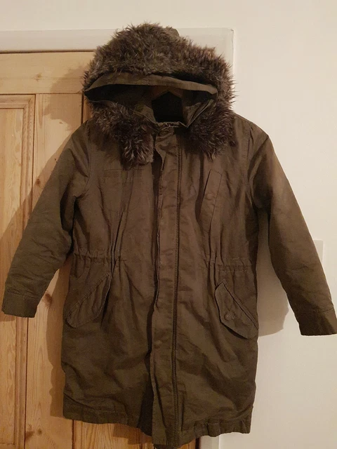 FRENCH CONNECTION FCUK Girls Khaki green Parka 8 9 8.00 PicClick UK