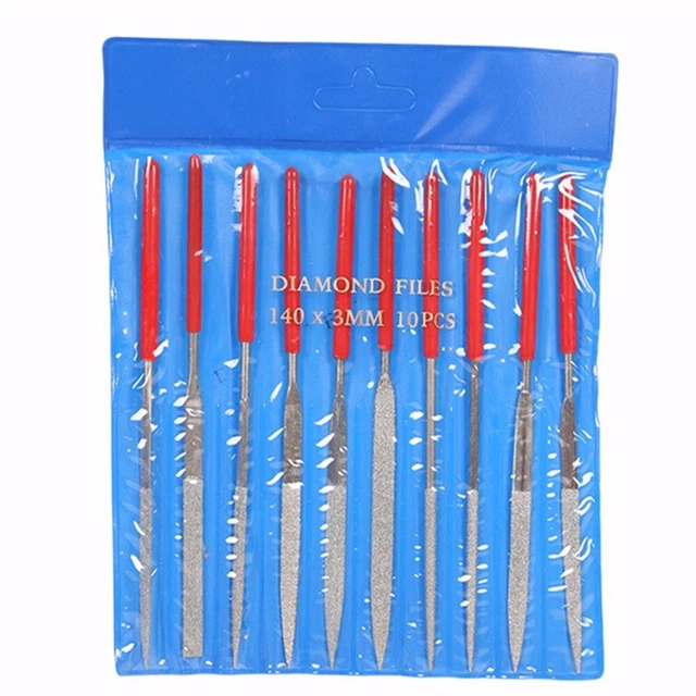 Kit strumenti di riparazione chitarra essenziale 10 pz slot sella dado fret file