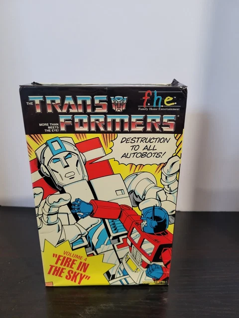 THE TRANSFORMERS VHS CARTOON VOL.4-Fire In The sky SEE DESCRIPTION $36.