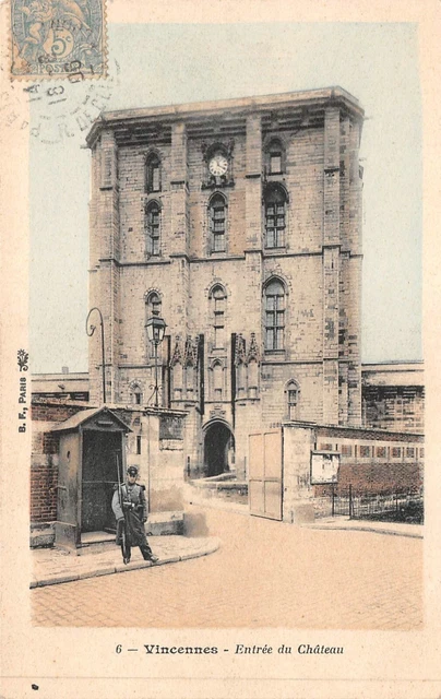 CPA VINCENNES entrée du château