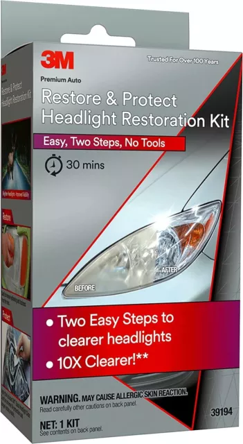 3M Auto Restore, Protect Headlight Restoration Kit Clearer with some Easy Steps