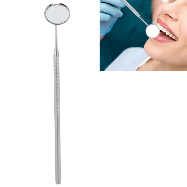 Kit Specchietti Bocca Dentista Specchietti Dentali In Acciaio Inox Per Ortodonzia - Confezione Da 50 Pezzi - Misura Normale 4# - Ideali Per Dentisti E Studi Odontoiatrici Specchio Bagno Rotondo - Foto 10