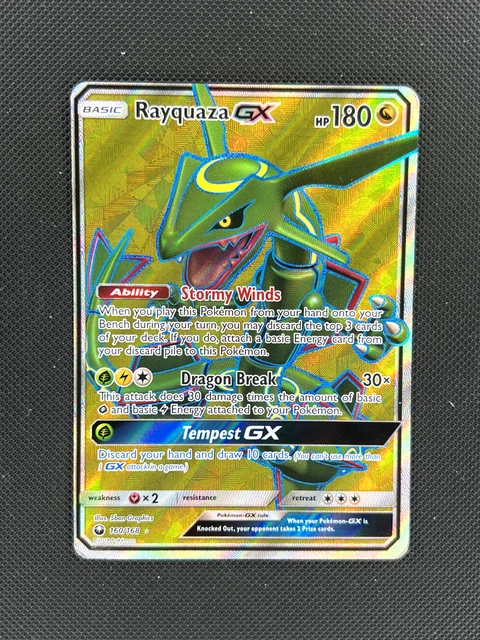 rayquaza gx pokemon card value Amazon.com: Pokemon TCG: Battle Arena Deck Rayquaza-Gx + 2 Foil Cards + 1  Foil Prism Star Card : Toys & Games