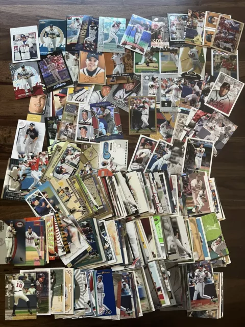 Early-Mid 2000’s Lot of 240 Chipper Jones Baseball Cards