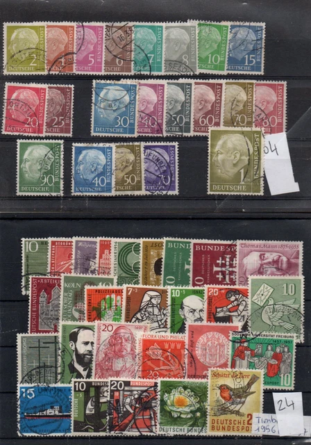 Timbres - ALLEMAGNE - 5 cartes de présentation, 1 carte de timbres EUROPA