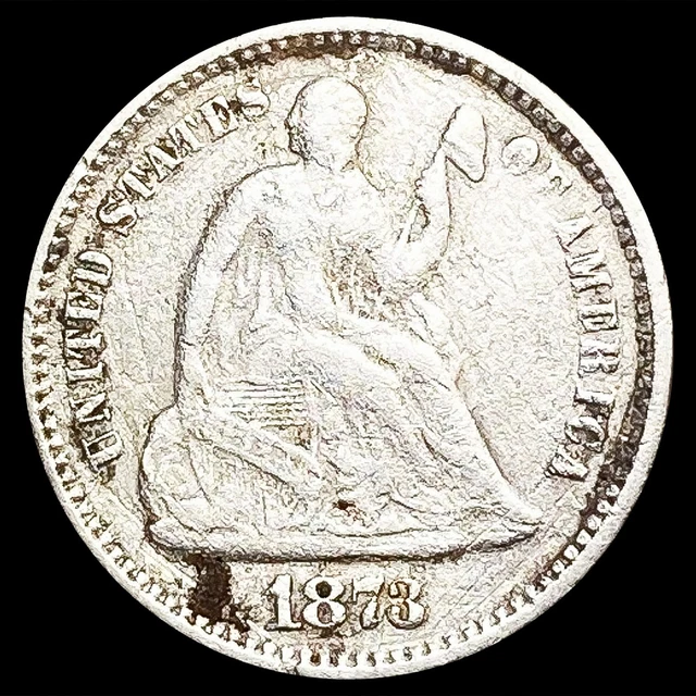 1878 Seated Liberty Half Dime Coin LIGHTLY CIRCULATED