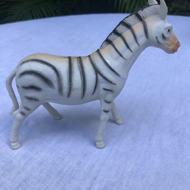 ZEBRA FIGURE 7& Zoo Animal Educational Kid's Toy Hard Plastic Realistic