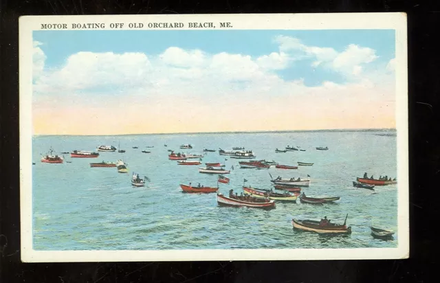 OLD ORCHARD BEACH, Maine, Motor Boating (1915-30 era (OmiscME262 $5.99 ...