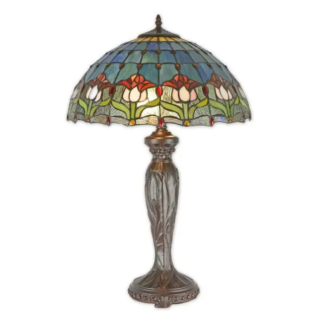 Un Colorato Lampada da Tavolo/Piantana IN Tiffany Stile TA-136