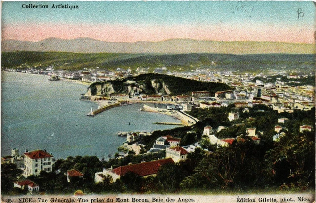 CPA AK NICE - General View - View taken of Mont Boron. Baie des Anges (513667)