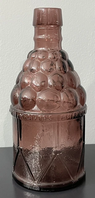 Vintage Wheaton Purple McGivers Bitters Bottle Cannonball Drum