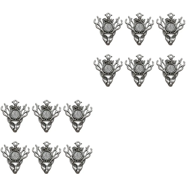 DIY charm pendant set 20 stücke Empfindliche Legierung Hirsch Kopf Anhänger Char