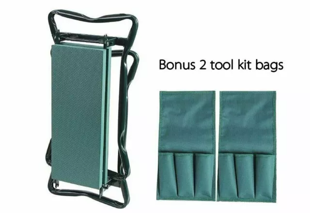 Ohuhu Garden Kneeler and Seat with Bonus Tool Pouch, 22.83" Long X 11.02" Wid... 3