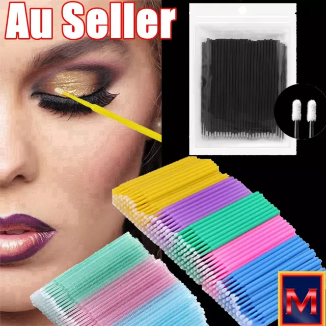 Micro Brush Disposable Extension Make up Stick Eyelash Applicator Mascara Wands