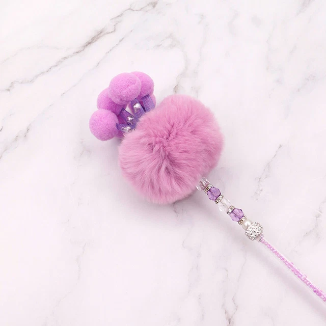 Varita para gato súper suave para aliviar el estrés varita para perseguir gatos mascota juguete interactivo felpa