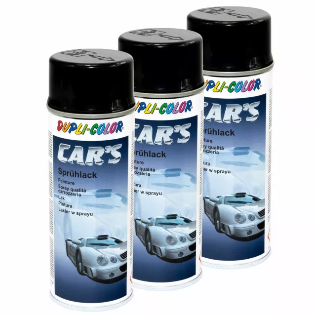 Spray Peinture 3 x 400 ML Peinture Spray Laque Noir Brillant Dupli-Color 385865