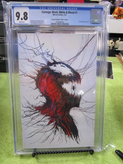Carnage Black White & Blood #1 Patrick Gleason 2nd Print Virgin Variant CGC 9.8