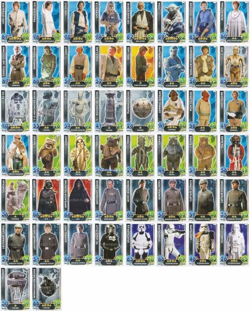 Star Wars Force Attax Erwachen der macht Serie 4 Base-Karten 1-50 aussuchen