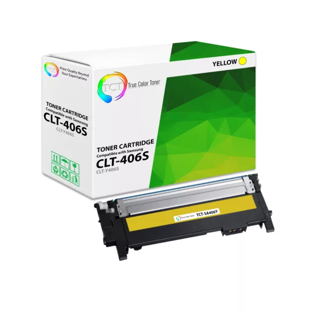 TCT CLT-Y406S Yellow Toner Cartridge For Samsung CLP 360 365 CLX 3300 3305fw