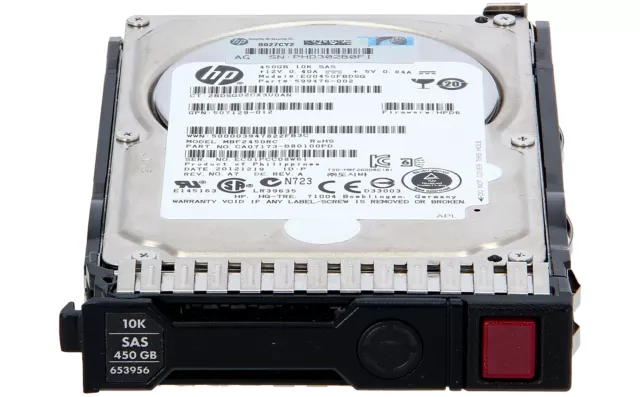 HP - 652572-B21 - HP 450 GB 6G SAS 10K 2,5 pollici disco rigido sc ent