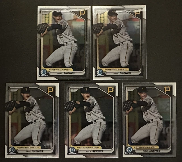 2024 BOWMAN CHROME Prospects BCP125 Paul Skenes 5 Card Lot 4.99