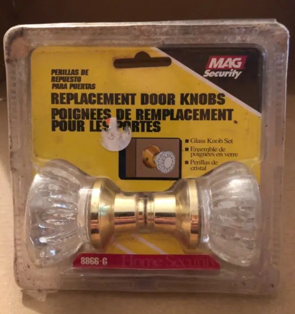 Mag Security Glass Replacement Door Knob Sets 8866-G In Package