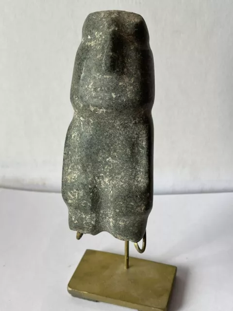 Ancient Precolumbian Mezcala  Mayan Olmec   Green   Stone  Figure