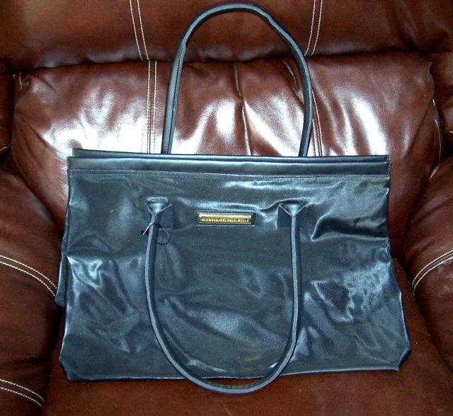 Giorgio Beverly Hills Black Beaded Satin Lined Evening Purse Bag Rectangle  Flaw | eBay
