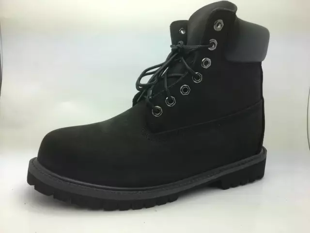 TIMBERLAND 6INCH PREMIUM Lace-Up Black Nubuck Leather Mens Boots £50.00 ...